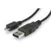 Roline USB2.0 kabel TIP A(M) na Micro B(M), 3.0m, crni